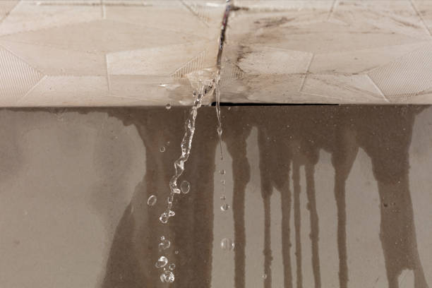 Professional Burst Pipe Cleanup technician working in Eucha, OK